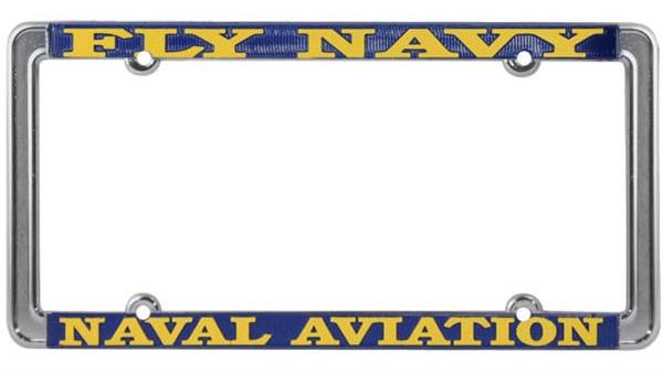 Fly Navy - Naval Aviation Thin Rim License Plate Frame