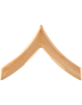 USMC ENLISTED Rank Metal Pin-ons -  GOLD - Pair