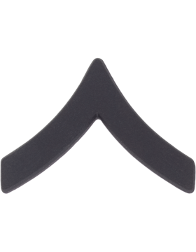 USMC ENLISTED Rank Black Metal Pin-ons - Pair