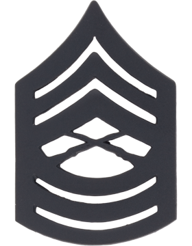 USMC ENLISTED Rank Black Metal Pin-ons - Pair
