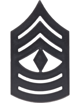 USMC ENLISTED Rank Black Metal Pin-ons - Pair