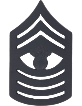 USMC ENLISTED Rank Black Metal Pin-ons - Pair