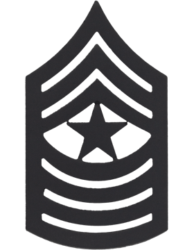 USMC ENLISTED Rank Black Metal Pin-ons - Pair