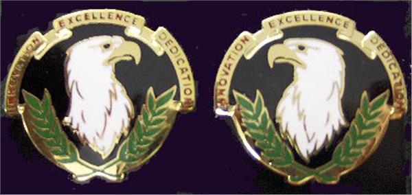 ACQUISITION SUPPORT CENTER Distinctive Unit Insignia - Pair - INNOVATION EXCELLENCE DEDICATION
