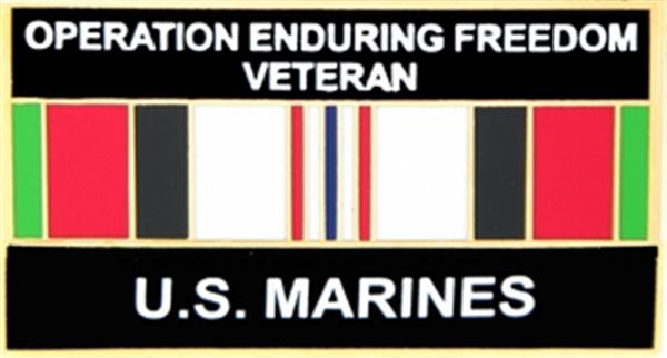 U.S. Marine Operation Enduring Freedom Small Hat Pin