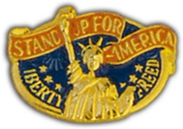 Stand Up America Small Hat Pin