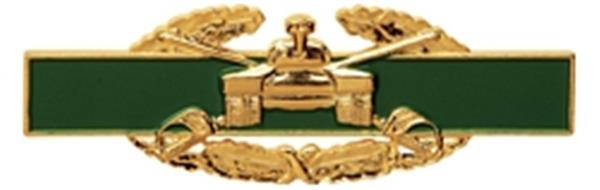 Combat Armor Badge Large Pin