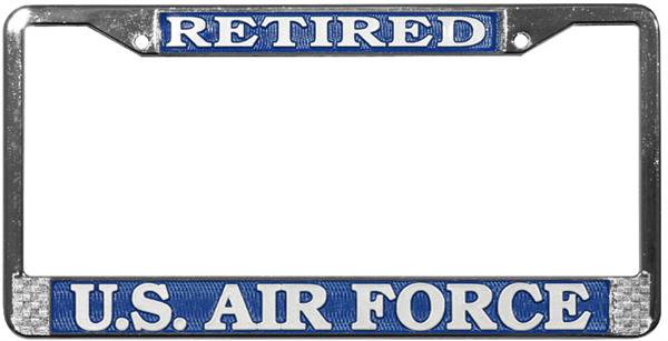 U.S. Air Force Retired License Plate Frame