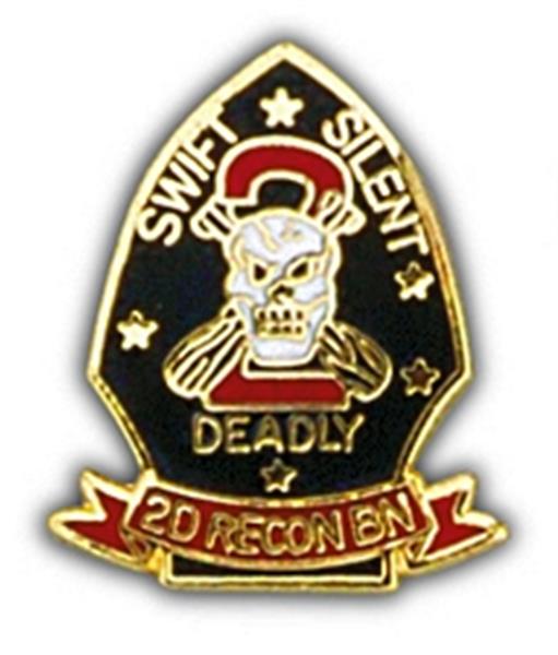 2nd Marine Recon BN Small Hat Pin
