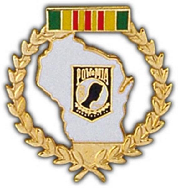 Wisconsin POW Large Pin