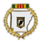 Arkansas POW Large Pin