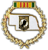 Nebraska POW Large Pin