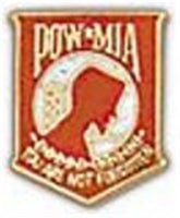 POW-MIA Red Mini Pin