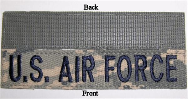 U.S. AIR FORCE Branch Tapes for ABU Uniforms with Hook