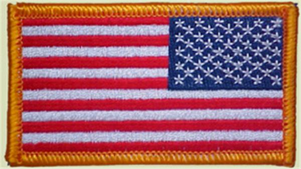 Full Color Reverse American Flag Patch - Military Standard
