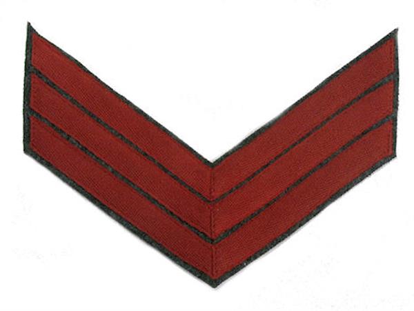 Civil War Confederate Rank Chevron - ARTILLERY
