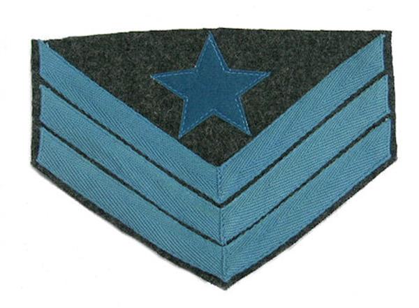 Civil War C.S. Chevrons with Grey Wool - INFANTRY