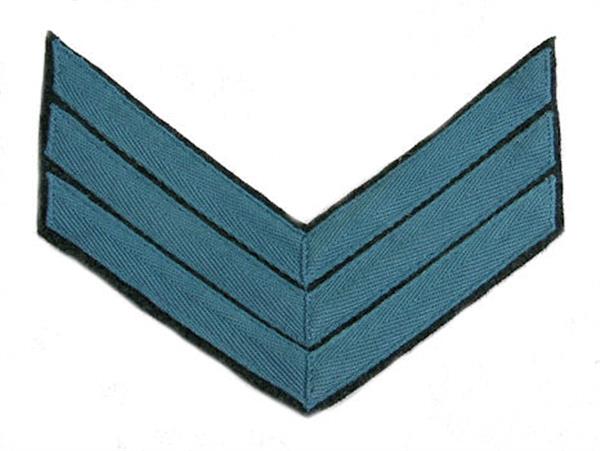 Civil War C.S. Chevrons with Grey Wool - INFANTRY