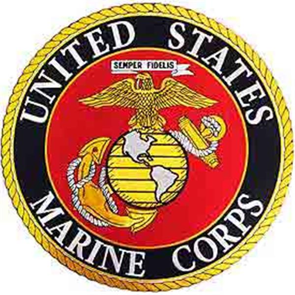 USMC Round Logo 12 inch Patch - Main Image