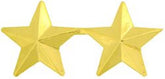 2 Star General Small Hat Pin - GOLD