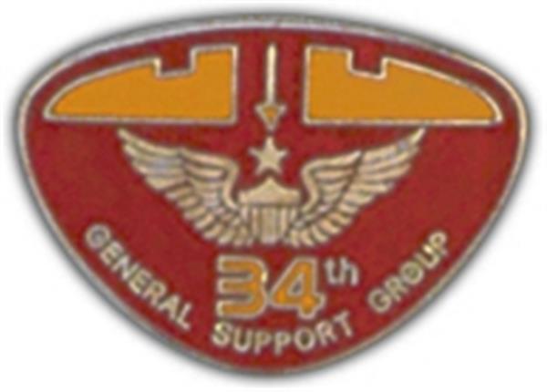 34th Gen. Support Small Hat Pin