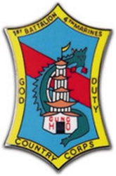 1st BN 4th MAR Small Pin