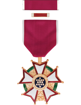 Legion Of Merit Full Size Medal Box Set with Lapel Pin