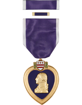 Purple Heart Full Size Medal Box Set with Lapel Pin