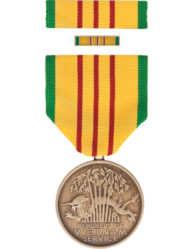 Vietnam Service Medal Box Set with Lapel Pin