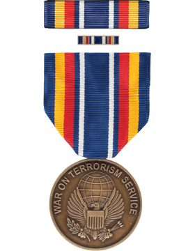 Service Full Size Medal Box Set with Lapel Pin