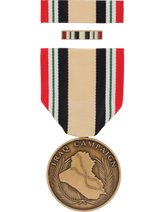 Iraq Campaign Full Size Medal Box Set with Lapel Pin