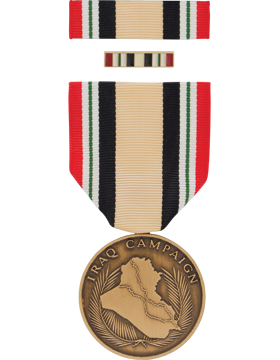 Iraq Campaign Full Size Medal Box Set with Lapel Pin