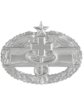 U.S. Army Combat Medical Badge - No Shine Insignia