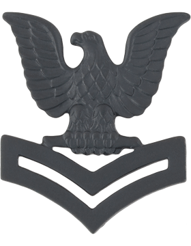 Rank - Black Metal - NAVY  Sold as Pair