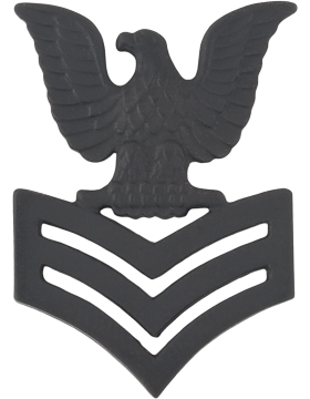 Rank - Black Metal - NAVY  Sold as Pair