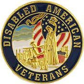 Disabled American Veterans Pin  - Size 7/8 inch