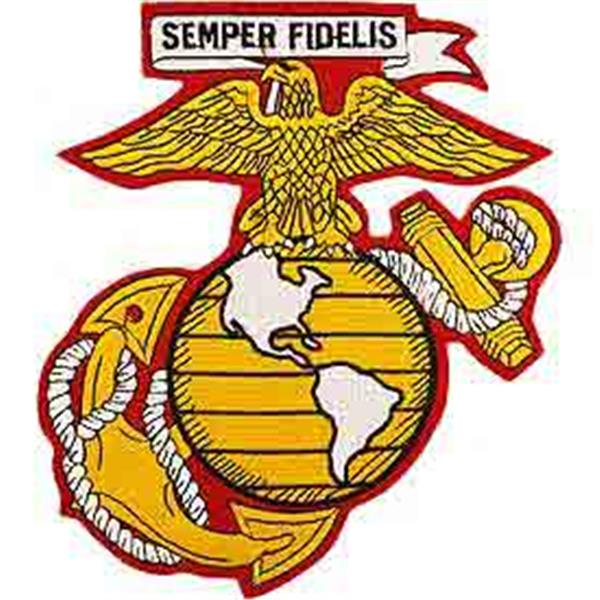 USMC Globe & Anchor 10 inch Back Patch