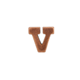 Bronze Letter V Ribbon Device
