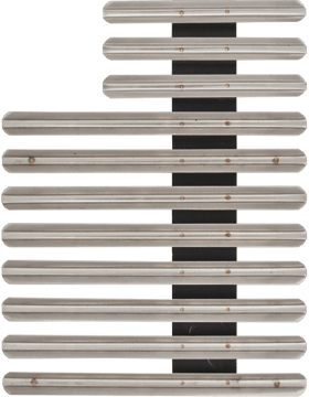 Ribbon Bar Holder with 1/8 Inch Gap - Staggered Right - 30 Ribbons