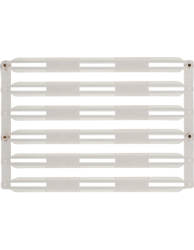 Plastic Ribbon Bar Holder with 1/8 inch Gap - 18 Ribbons