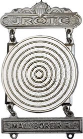 JROTC Marksman with Small Bore Rifle Q-Bar, Target (Nickel)