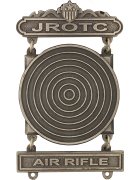 JROTC Marksman with Air Rifle Q-Bar, Target (Silver Ox)
