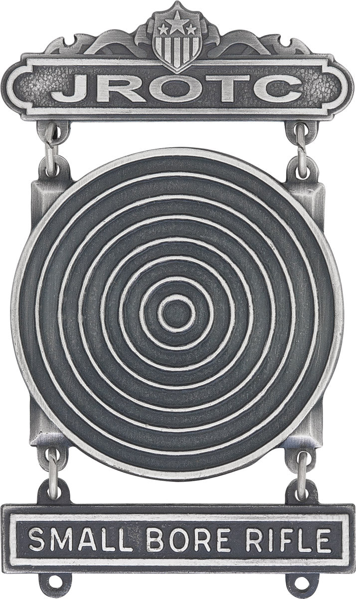 JROTC Marksman with Small Bore Rifle Q-Bar, Target (Silver Ox)
