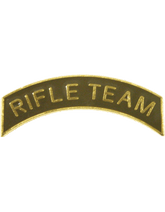 ROTC Metal Arc Tab RIFLE TEAM