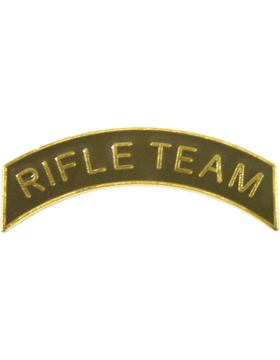 ROTC Metal Arc Tab RIFLE TEAM
