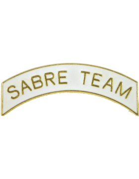 ROTC Metal Arc Tab SABRE TEAM