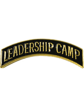 ROTC Metal Arc Tab LEADERSHIP CAMP