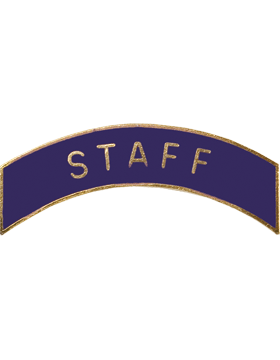 ROTC Metal Arc Tab STAFF
