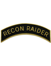 ROTC Metal Arc Tab RECON RAIDER