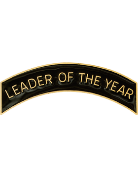 ROTC Metal Arc Tab LEADER OF THE YEAR